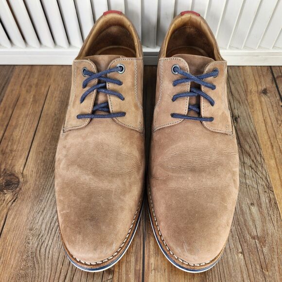 1901 Nordstrom M13316 Mens Sz 9 M Brown Suede Leather Oxfords Derby Shoes Brazil main image 5